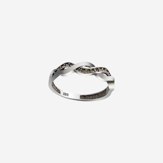 Eternity Twist Ring with Lab Grown Diamond